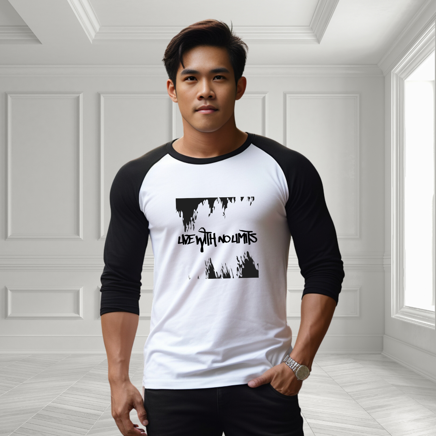 Live With No Limits Baseball Tee