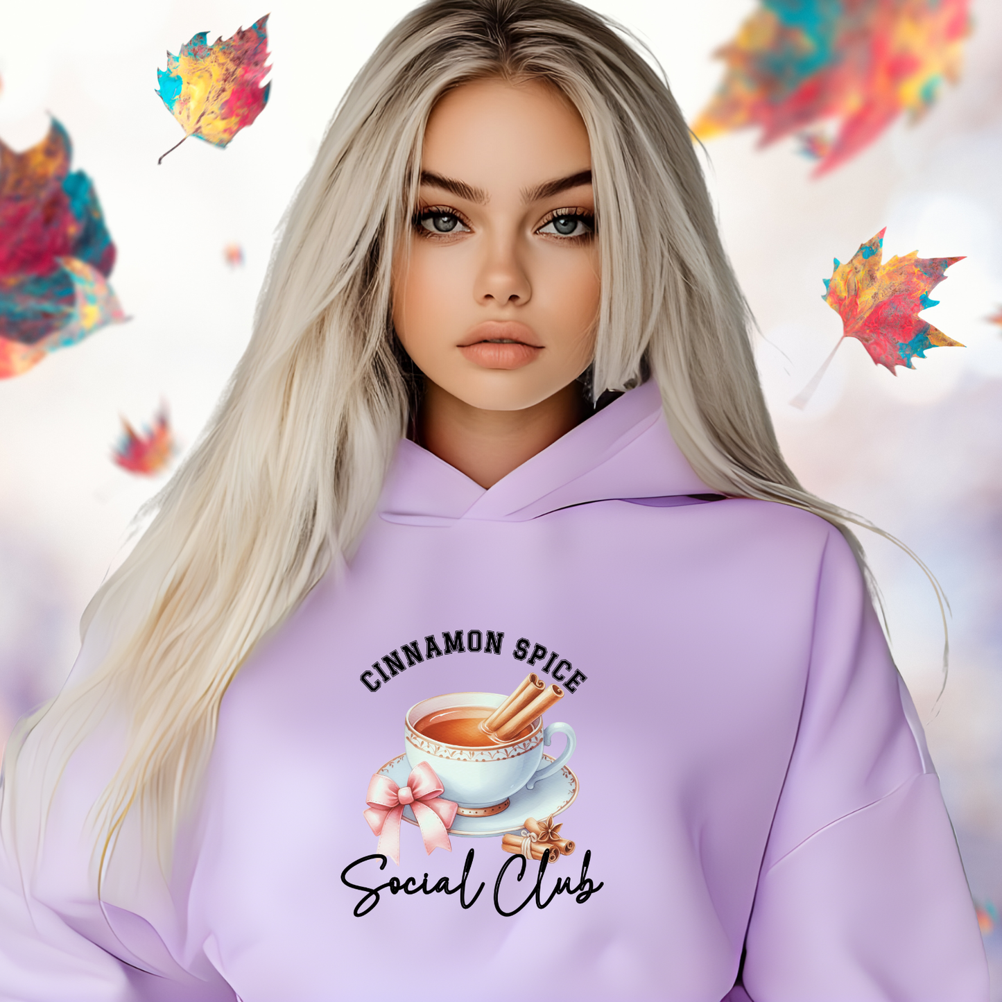 Cinnamon Spice Social Club Crop Hoodie