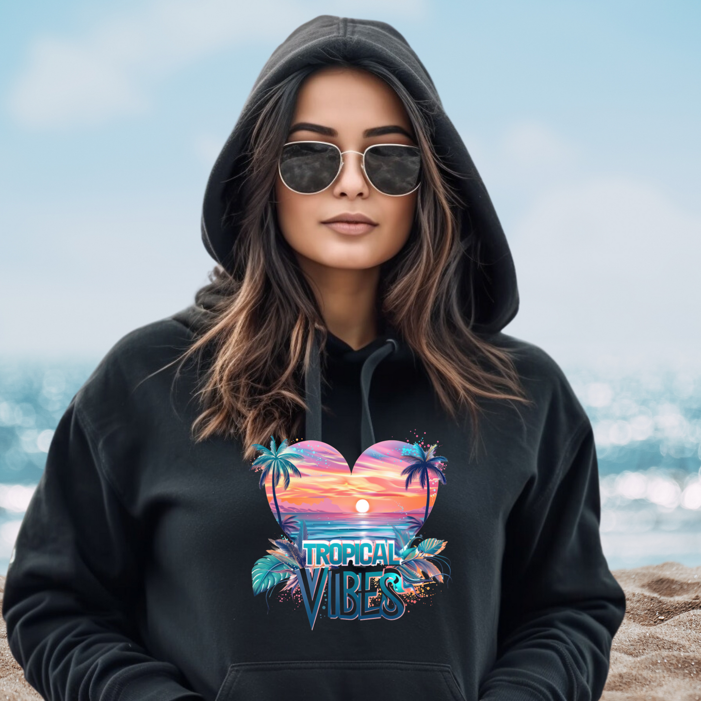 Tropical Vibes Pullover Hoodie