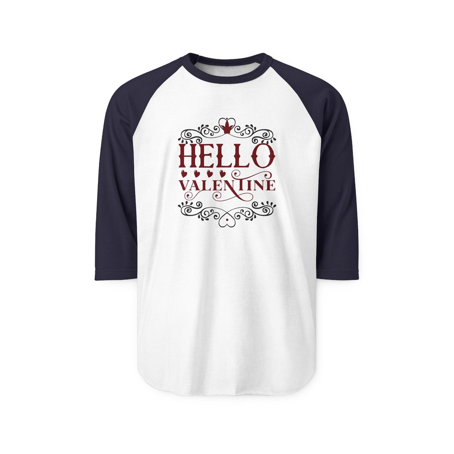 Hello Valentine Baseball Tee