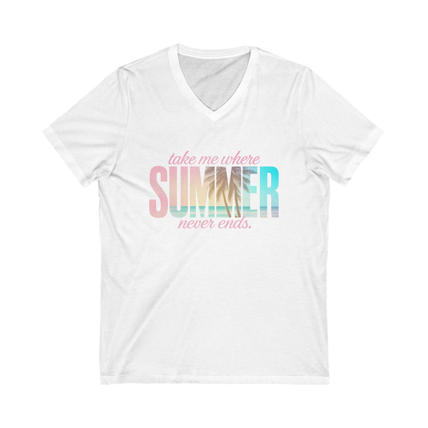 Where Summer Never Ends V-Neck Tee