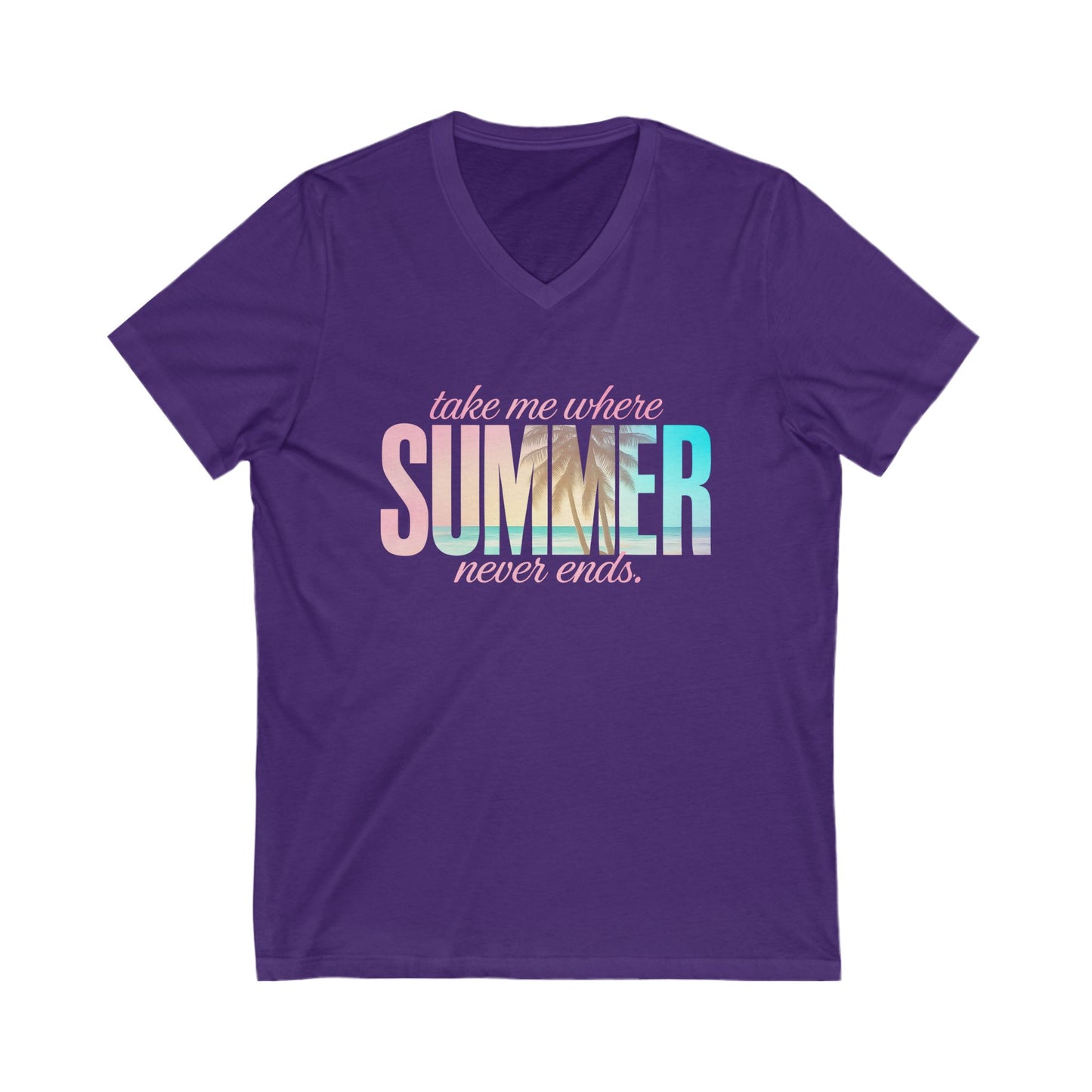 Where Summer Never Ends V-Neck Tee