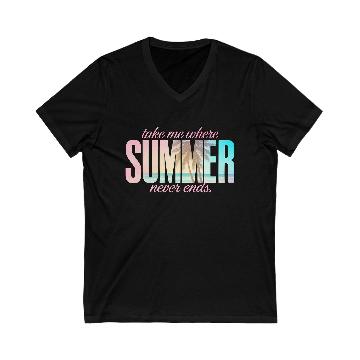 Where Summer Never Ends V-Neck Tee