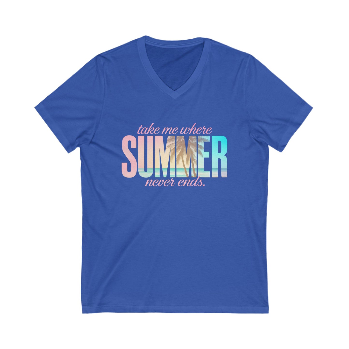 Where Summer Never Ends V-Neck Tee