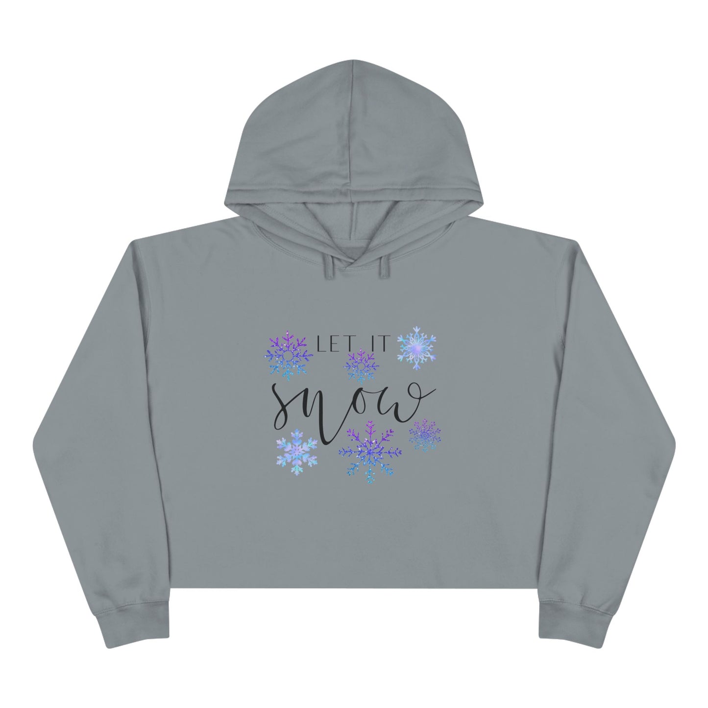 Let It Snow Crop Hoodie