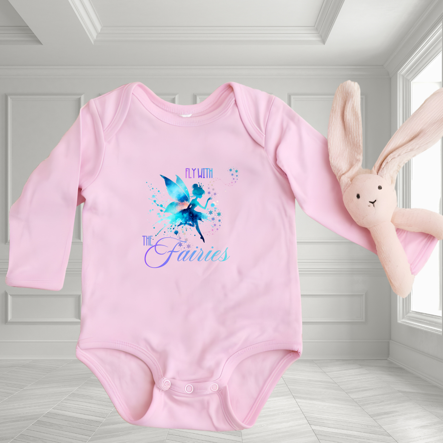 Fly With The Fairies Infant Long Sleeve Onesie