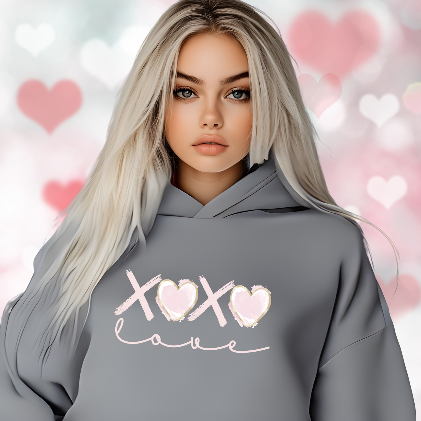 XO Love Crop Hoodie
