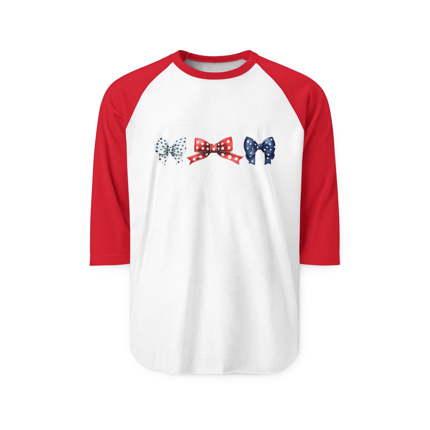 Patriotic Bows Baseball Tee