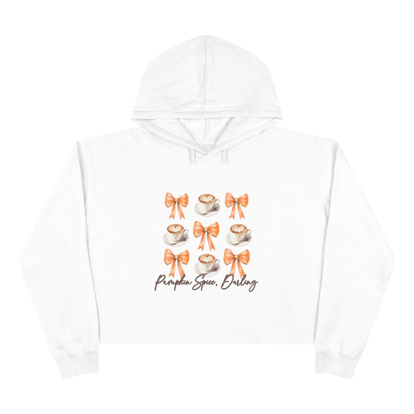 Pumpkin Spice, Darling Crop Hoodie