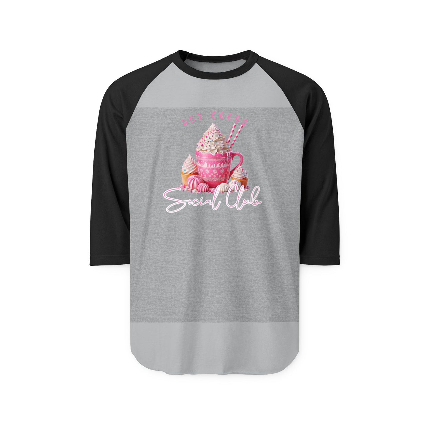Hot Cocoa Social Club Baseball Tee