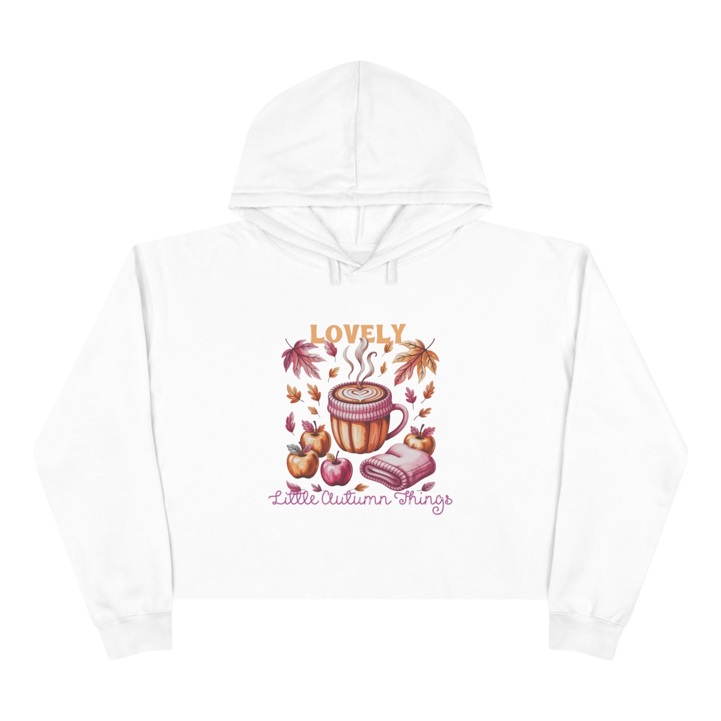 Lovely Little Autumn Things Crop Hoodie
