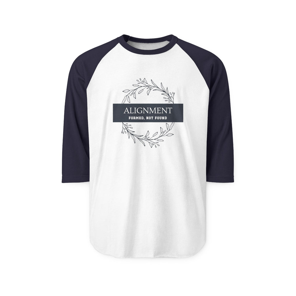 Alignment -Formed, Not Found Baseball Tee