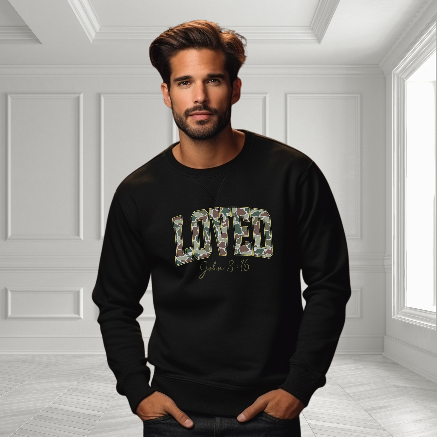 Loved John 3:16 Crewneck Sweatshirt