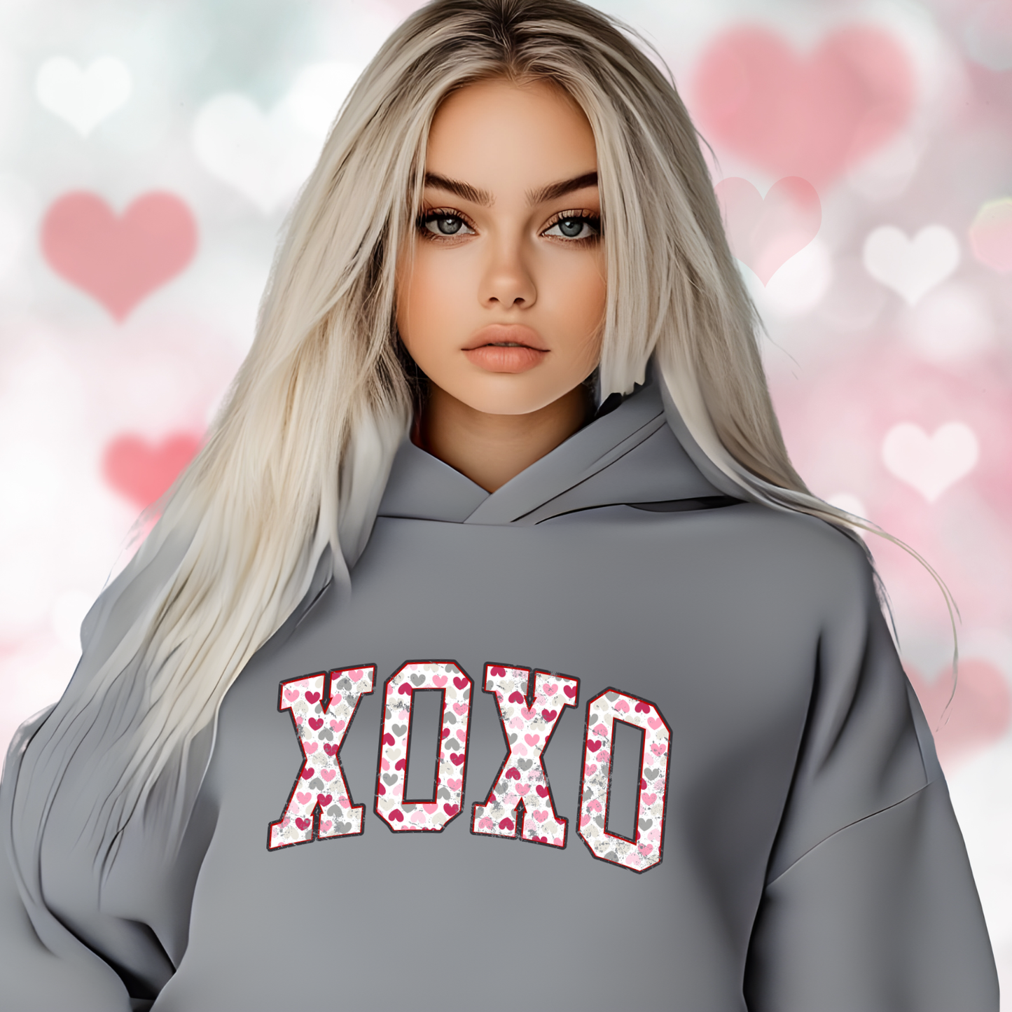 Varsity XO Crop Hoodie