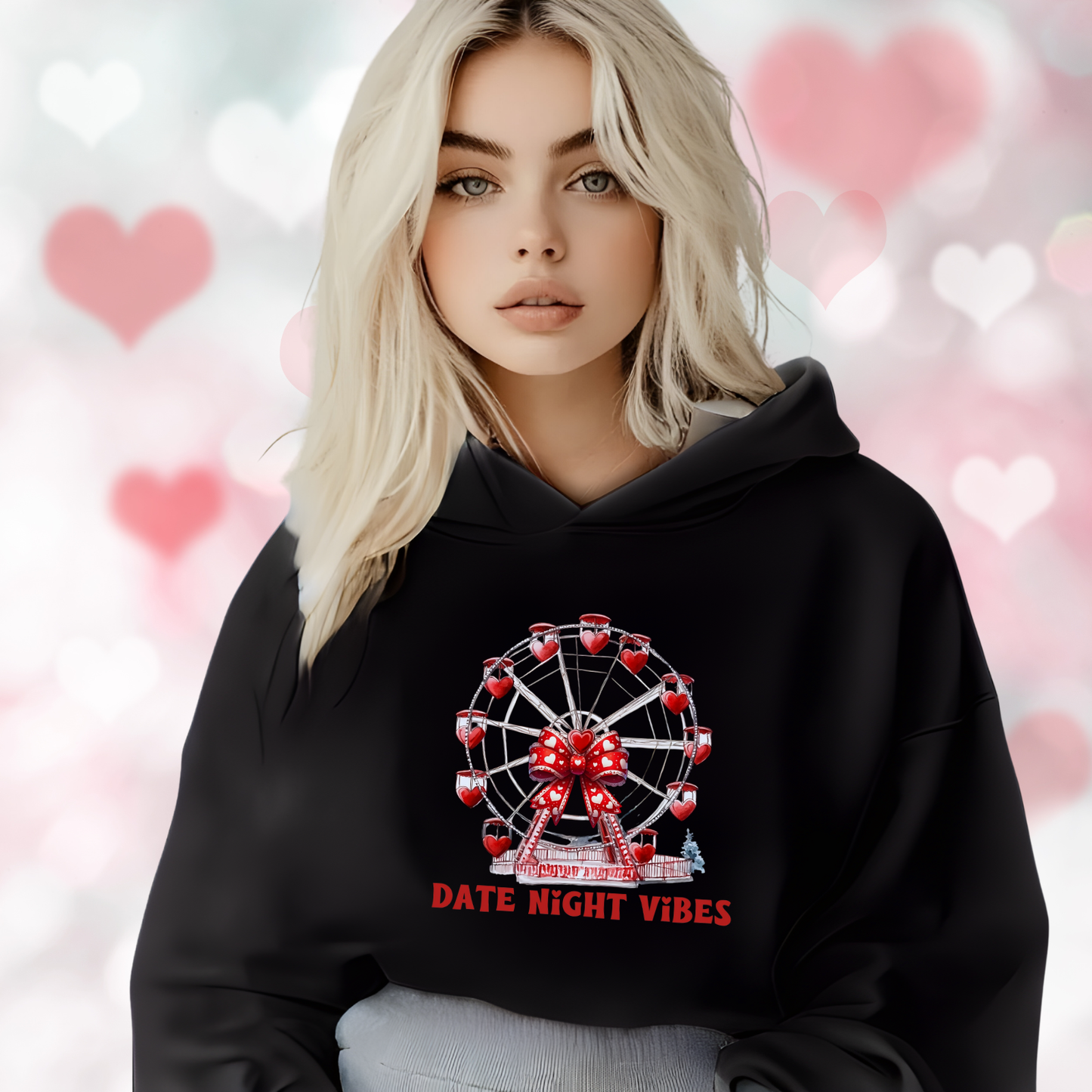 Date Night Vibes Crop Hoodie