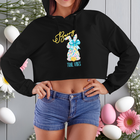 Bunny Trail Vibes Crop Hoodie