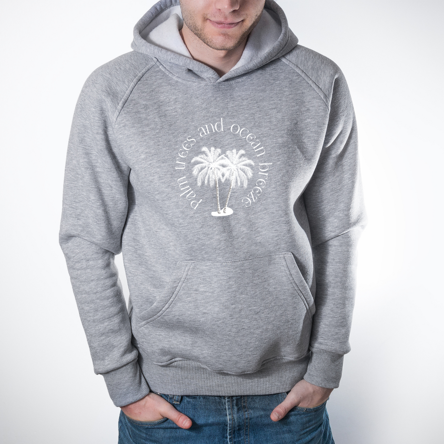 Palm Trees and Ocean Breeze Pullover Hoodie