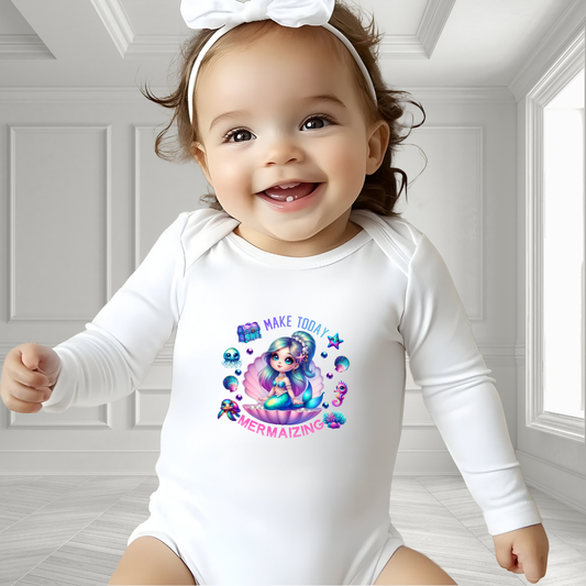 Make Today Mermaizing Infant Long Sleeve Onesie