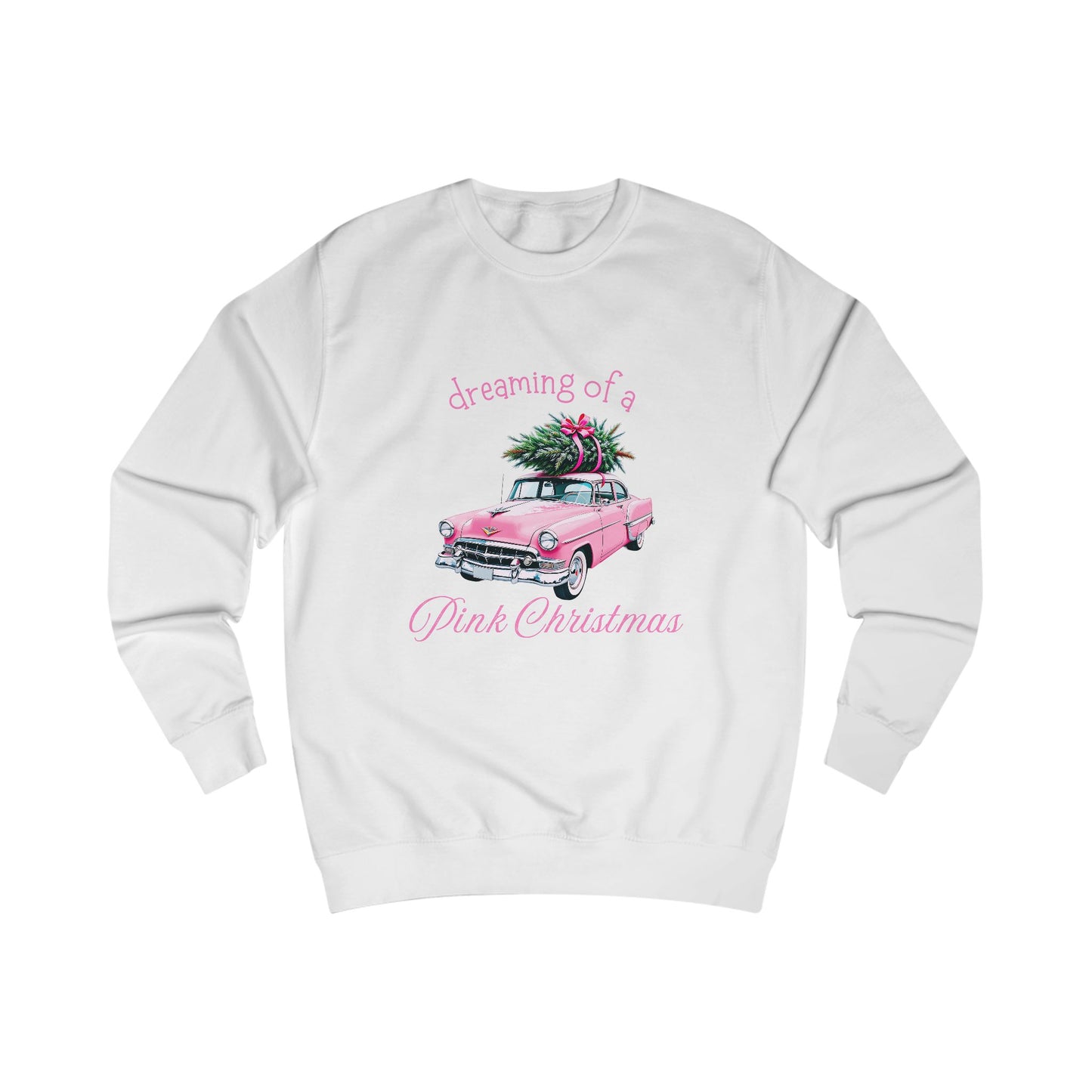 Dreaming Of A Pink Christmas Crewneck Sweatshirt