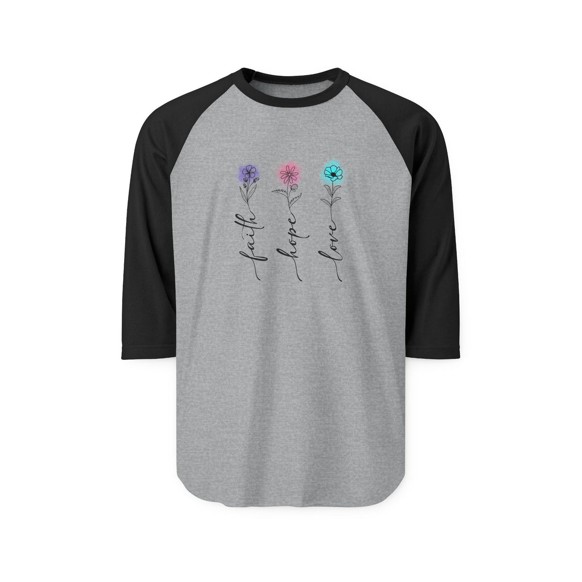 Faith, Hope, Love Baseball Tee