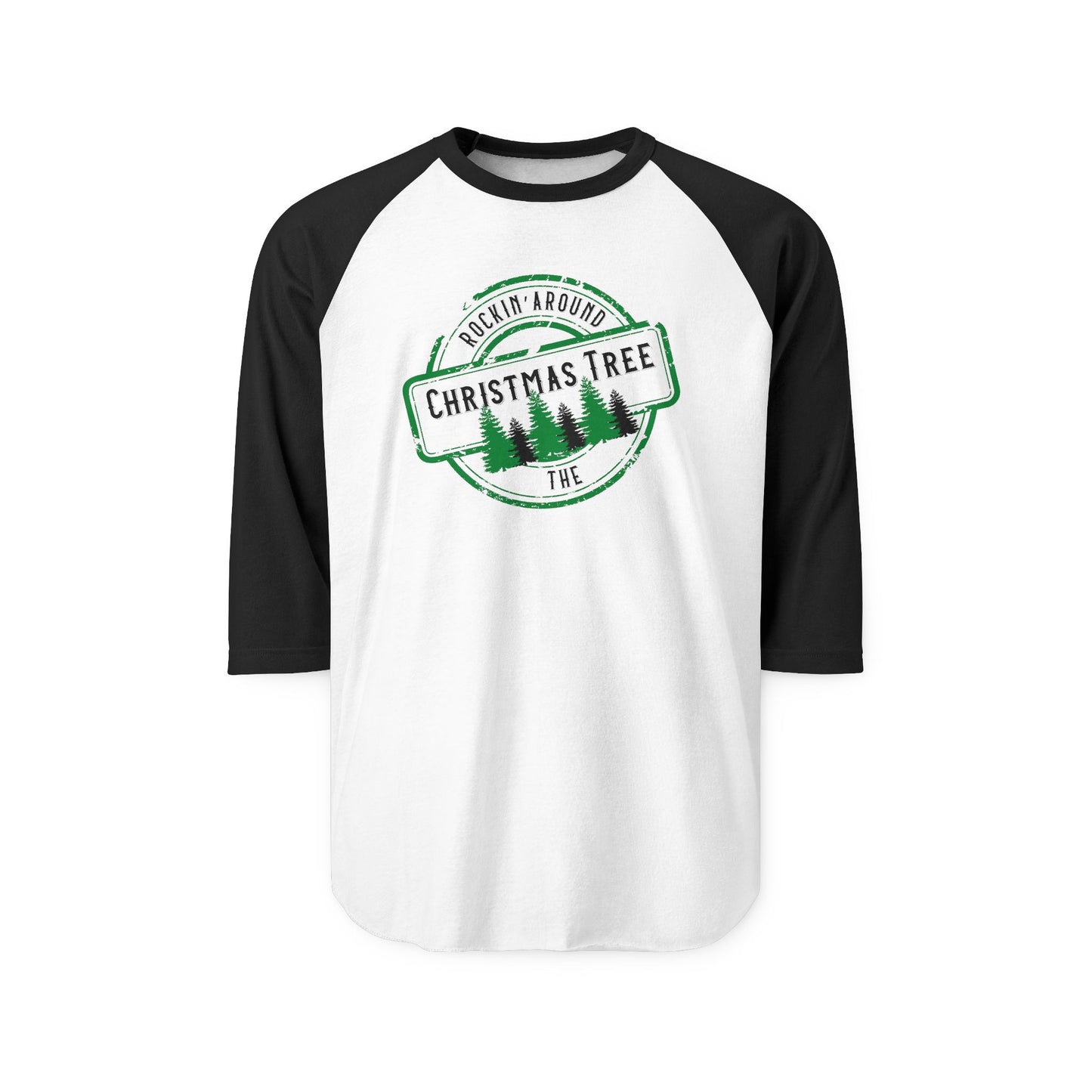 Rockin’ Around The Christmas Tree Baseball Tee