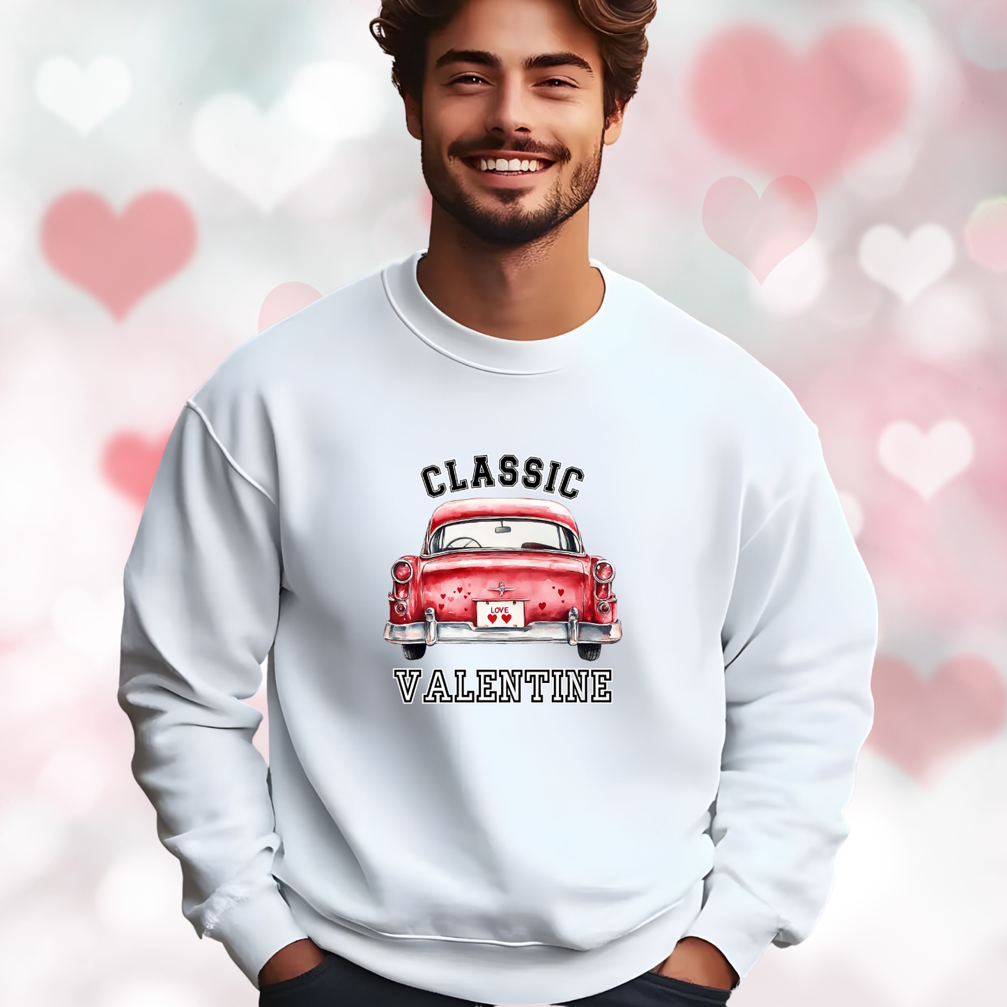 Classic Valentine Crewneck Sweatshirt