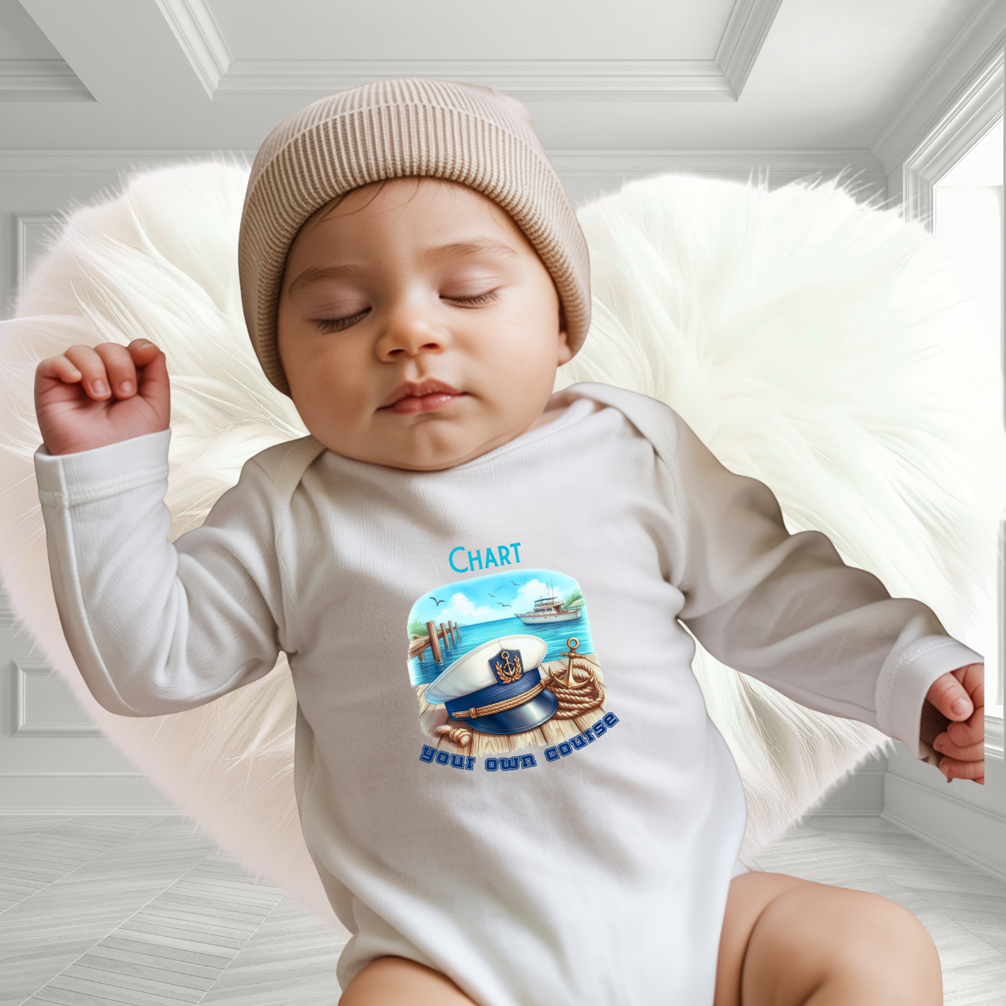 Chart Your Own Course Infant Long Sleeve Onesie