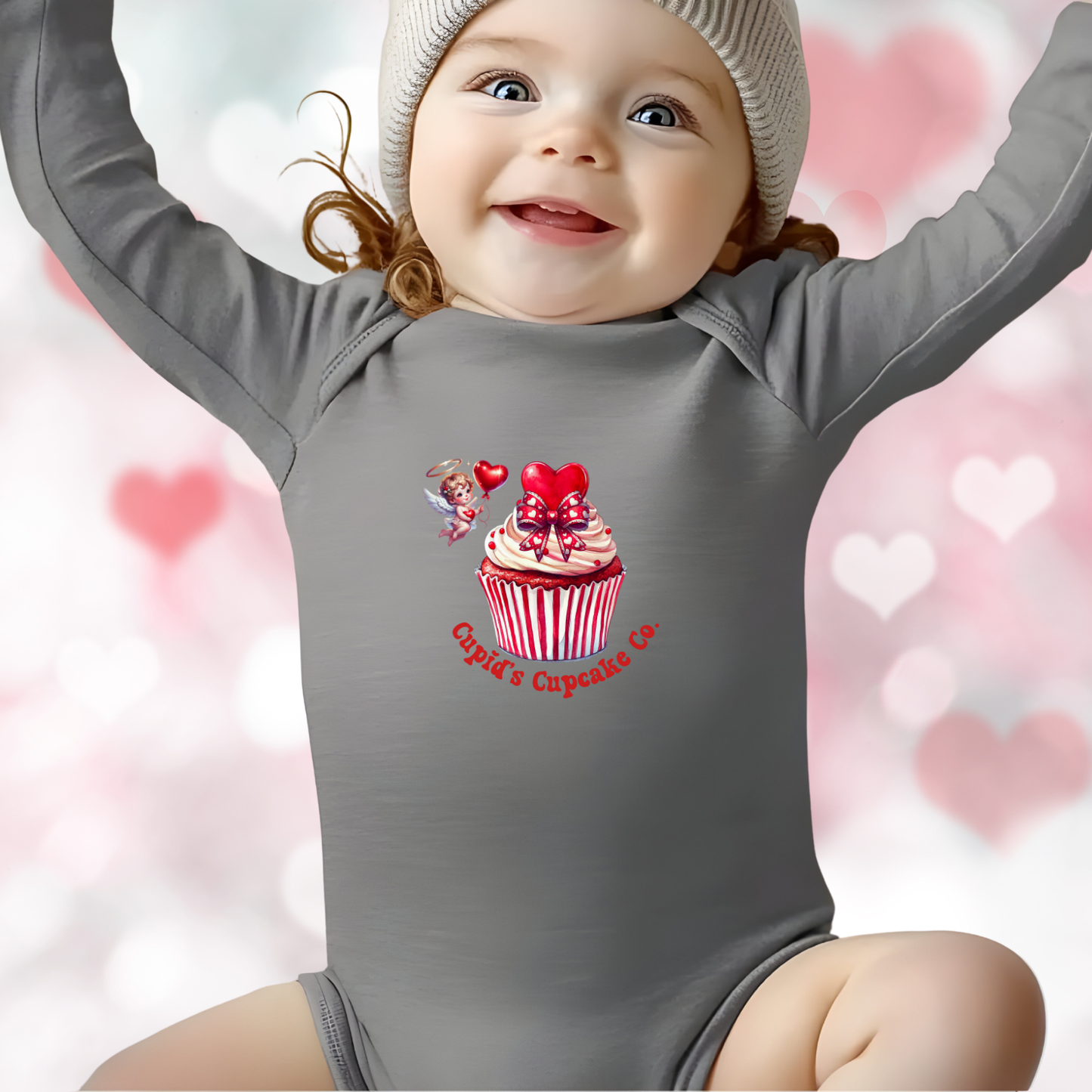 Cupid’s Cupcake Co. Infant Long Sleeve Onesie