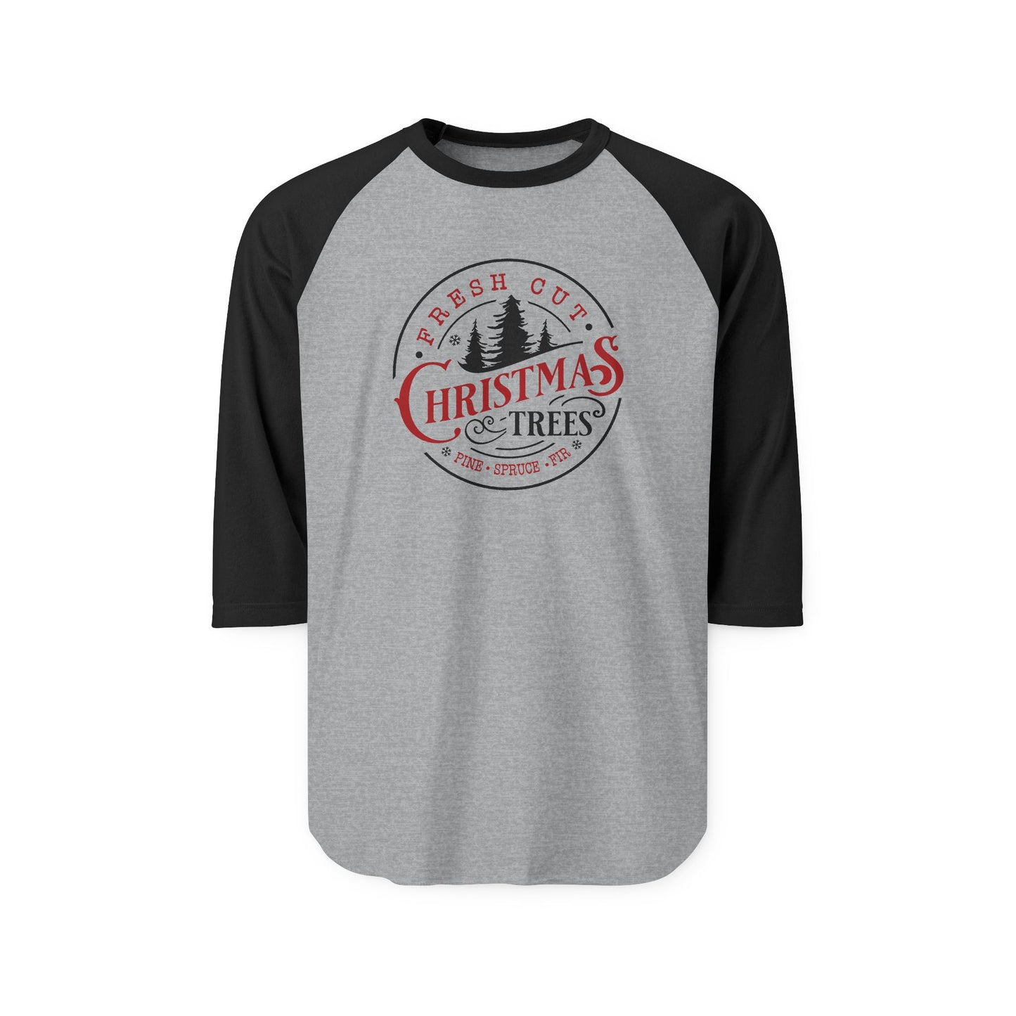 Fresh Cut Christmas Trees Baseball Tee