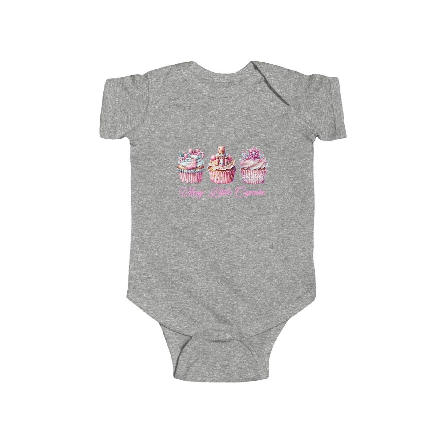 Merry Little Cupcake Infant Short Sleeve Onesie