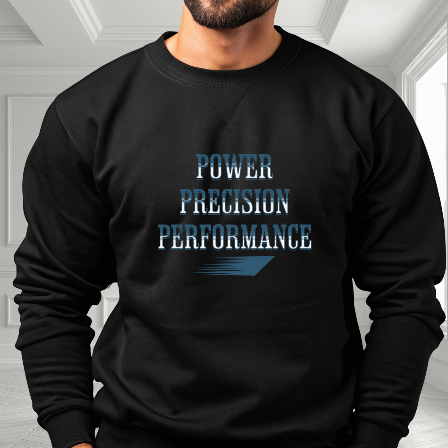 Power, Precision, Performance Crewneck Sweatshirt