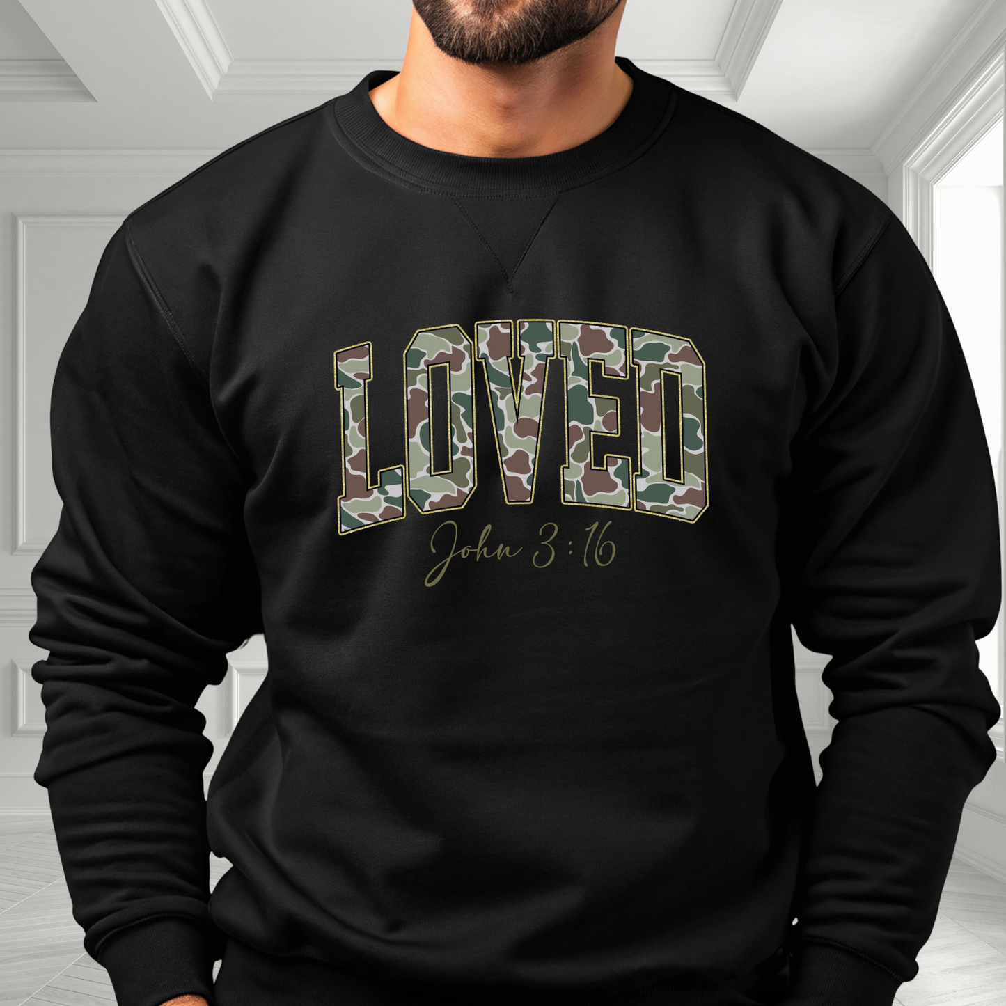 Loved John 3:16 Crewneck Sweatshirt