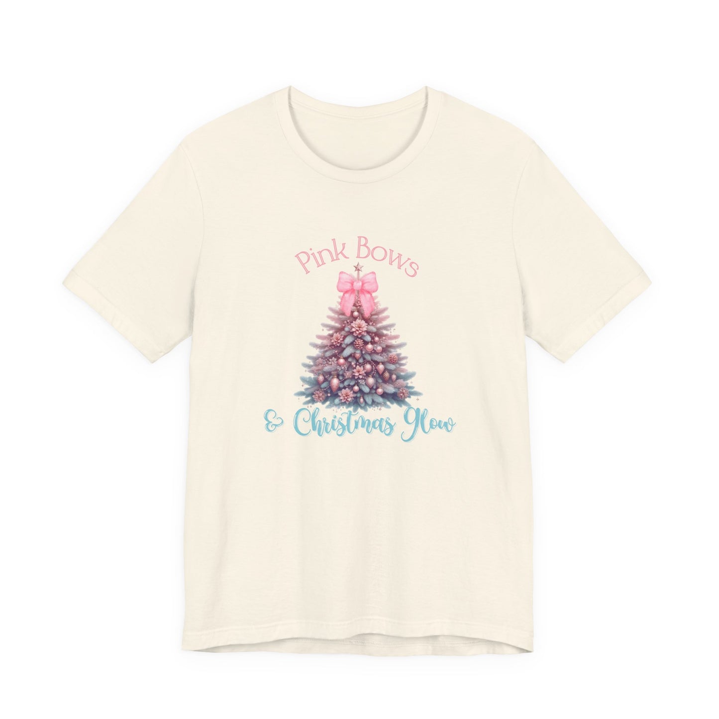 Pink Bows & Christmas Glow T-Shirt