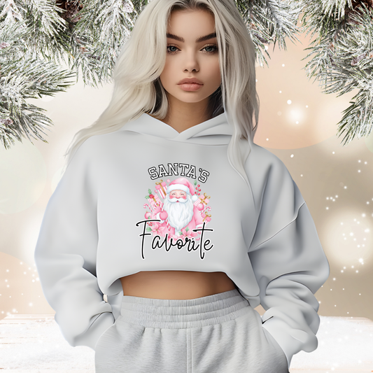 Santa’s Favorite Crop Hoodie