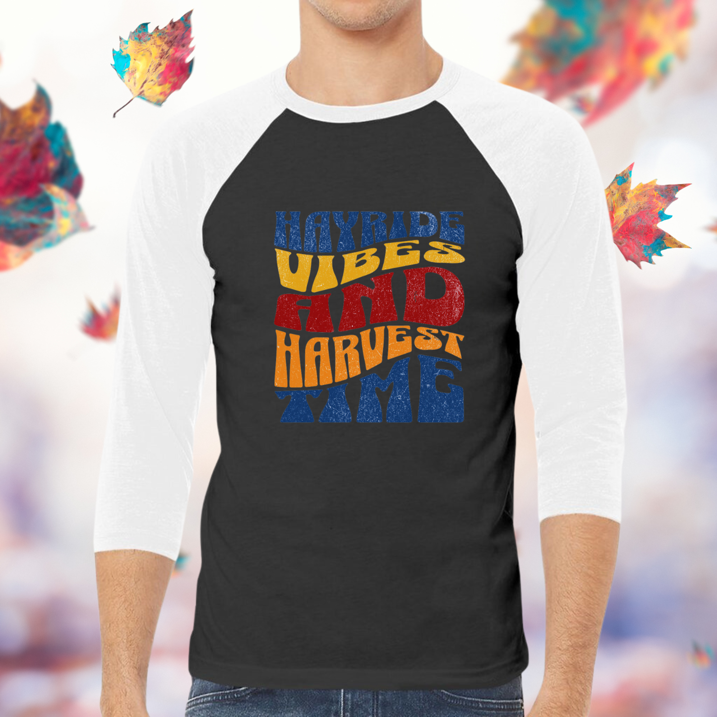 Hayride Vibes Baseball Tee