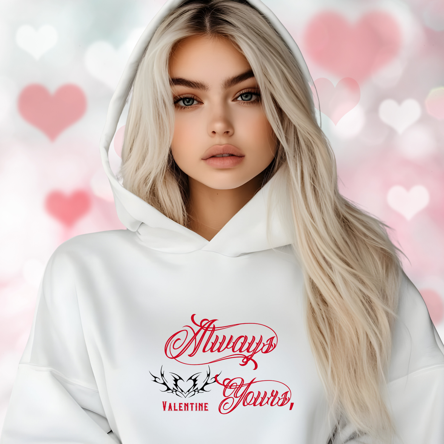 Always Yours, Valentine Crop Hoodie