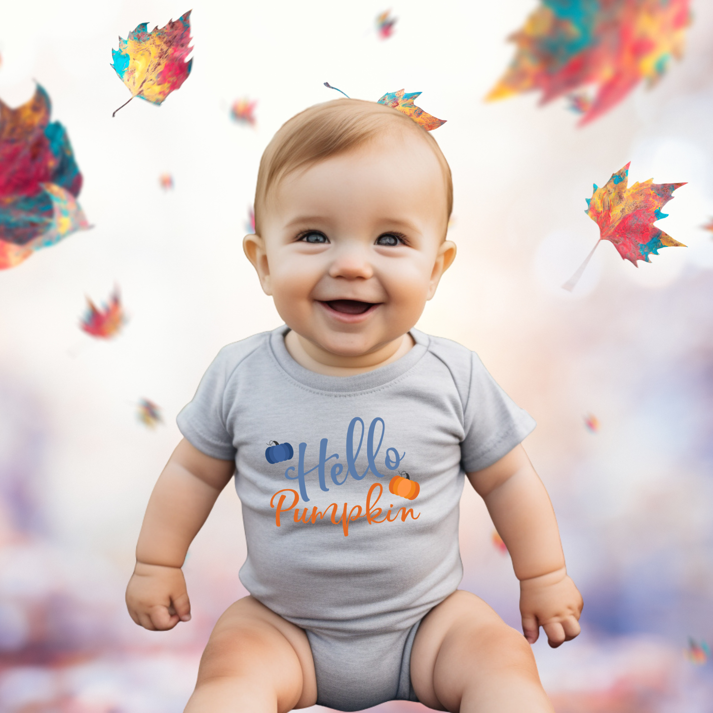 Hello Pumpkin Infant Short Sleeve Onesie