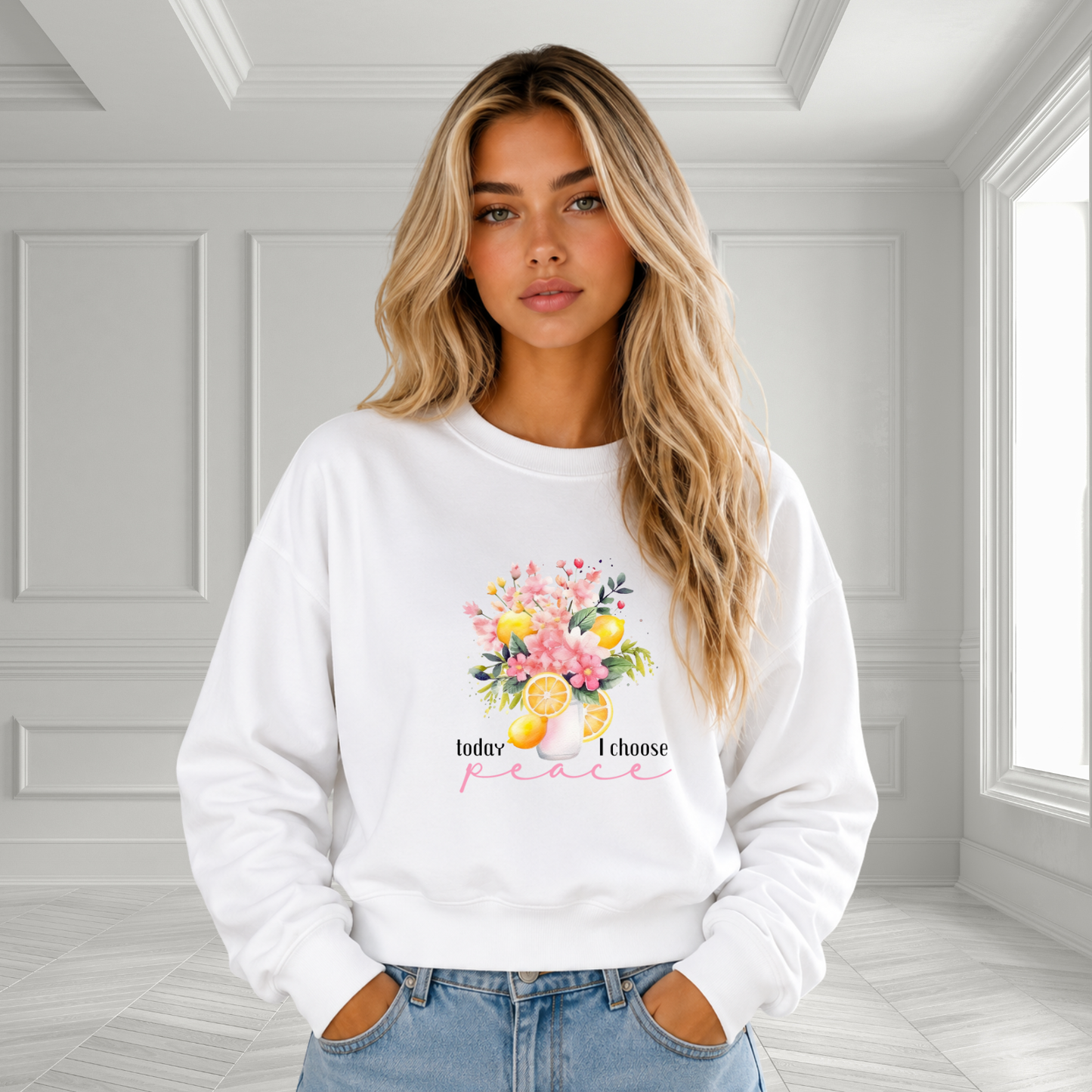Today I Choose Peace Crewneck Sweatshirt