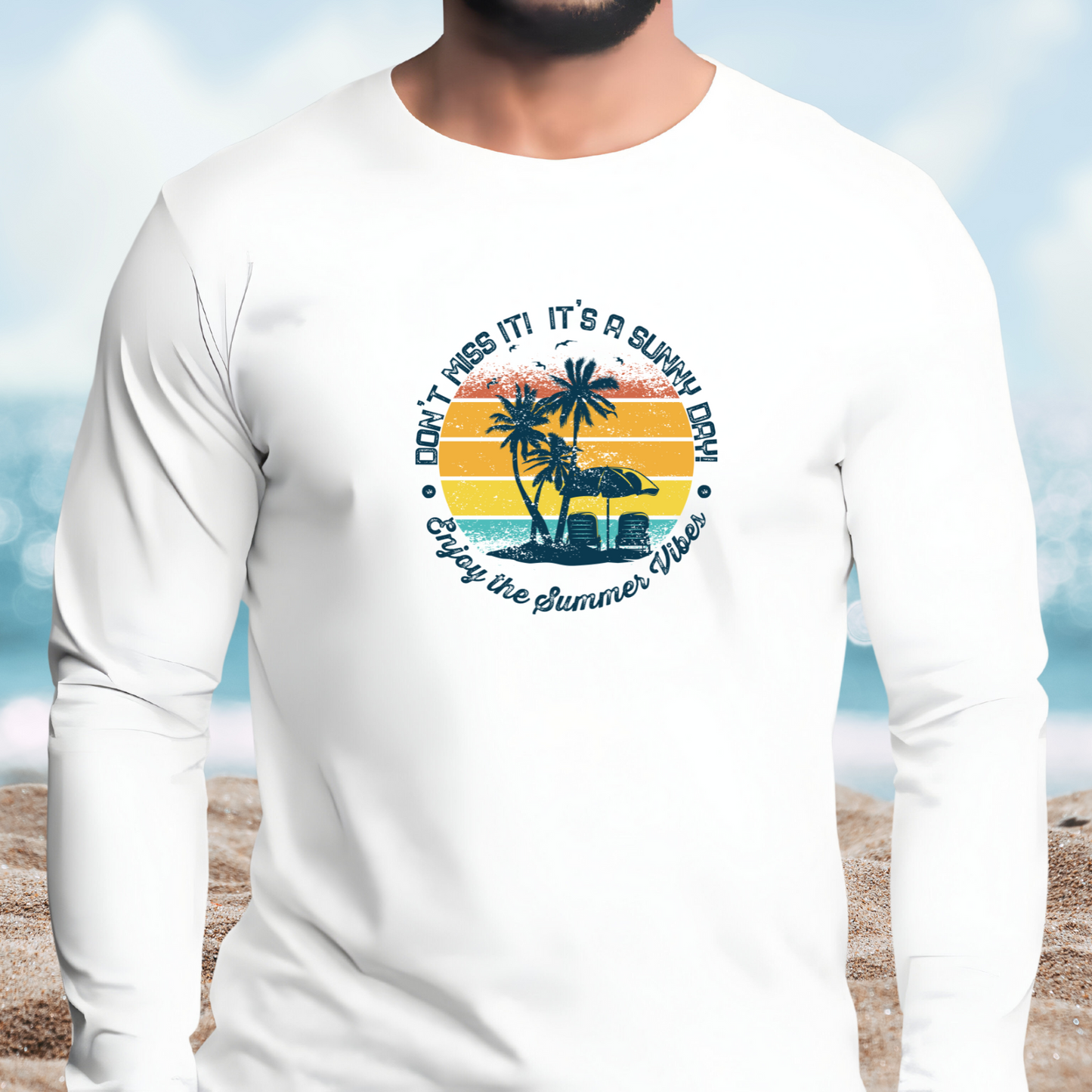 Enjoy The Summer Vibes Long Sleeve Tee