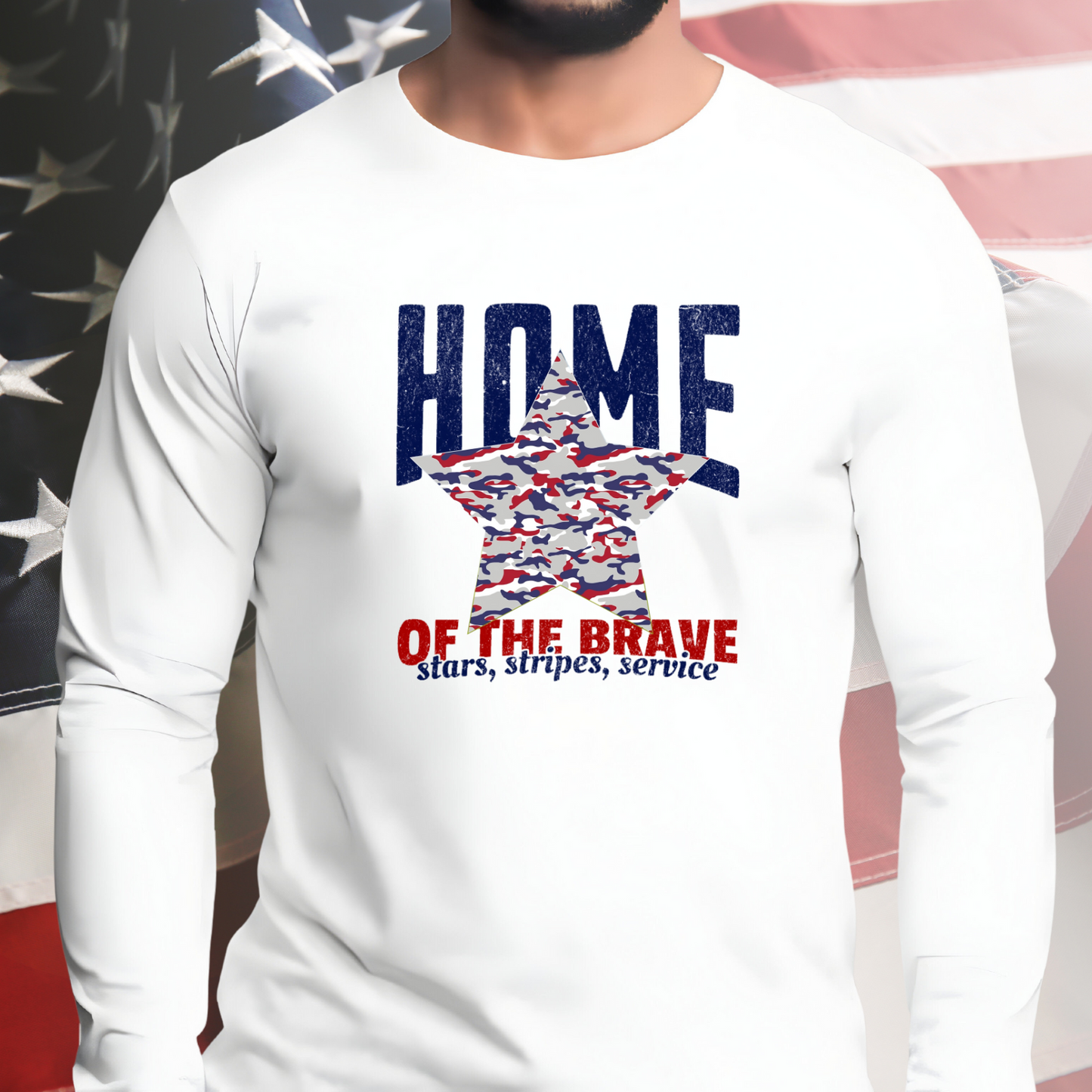 Home Of The Brave Long Sleeve Tee