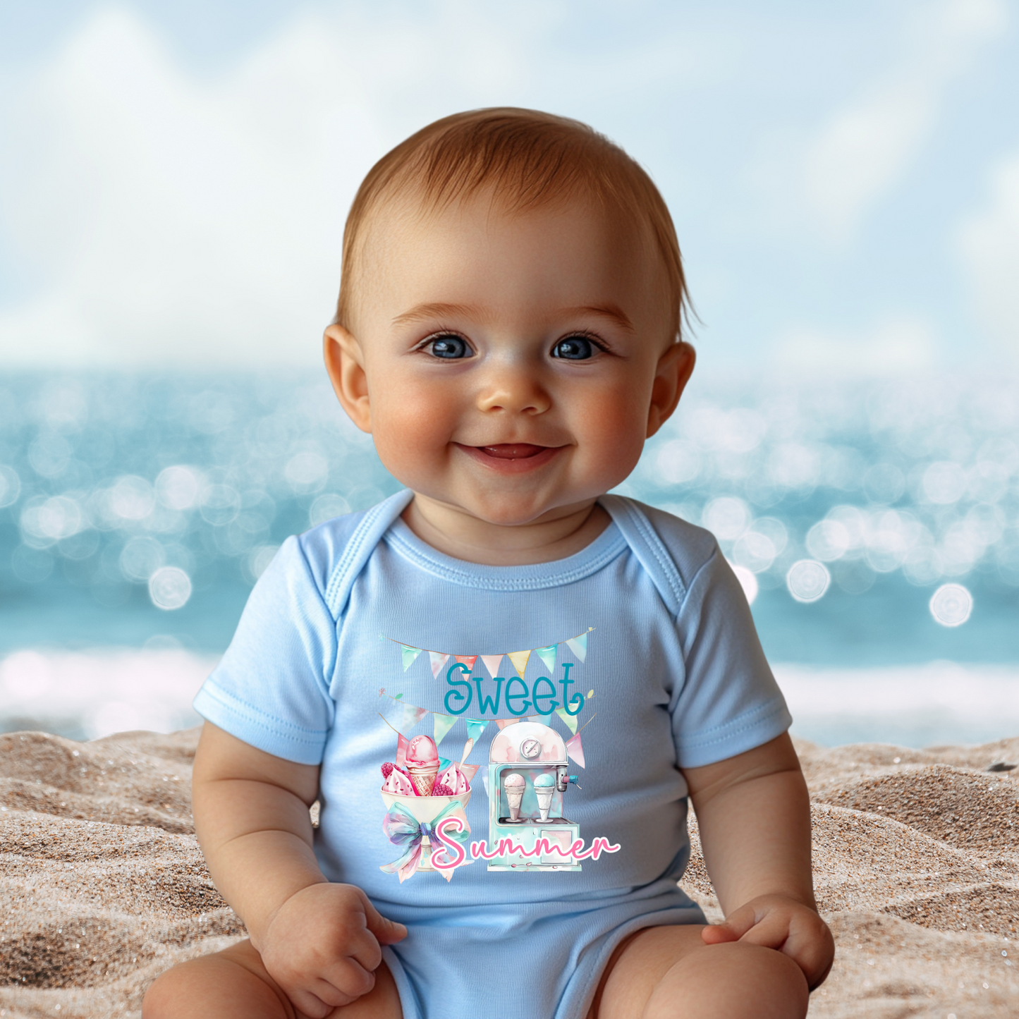 Sweet Summer Infant Short Sleeve Onesie