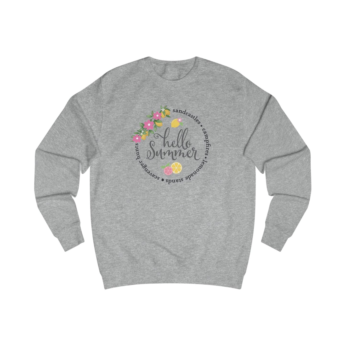 Hello Summer Sandcastles Crewneck Sweatshirt