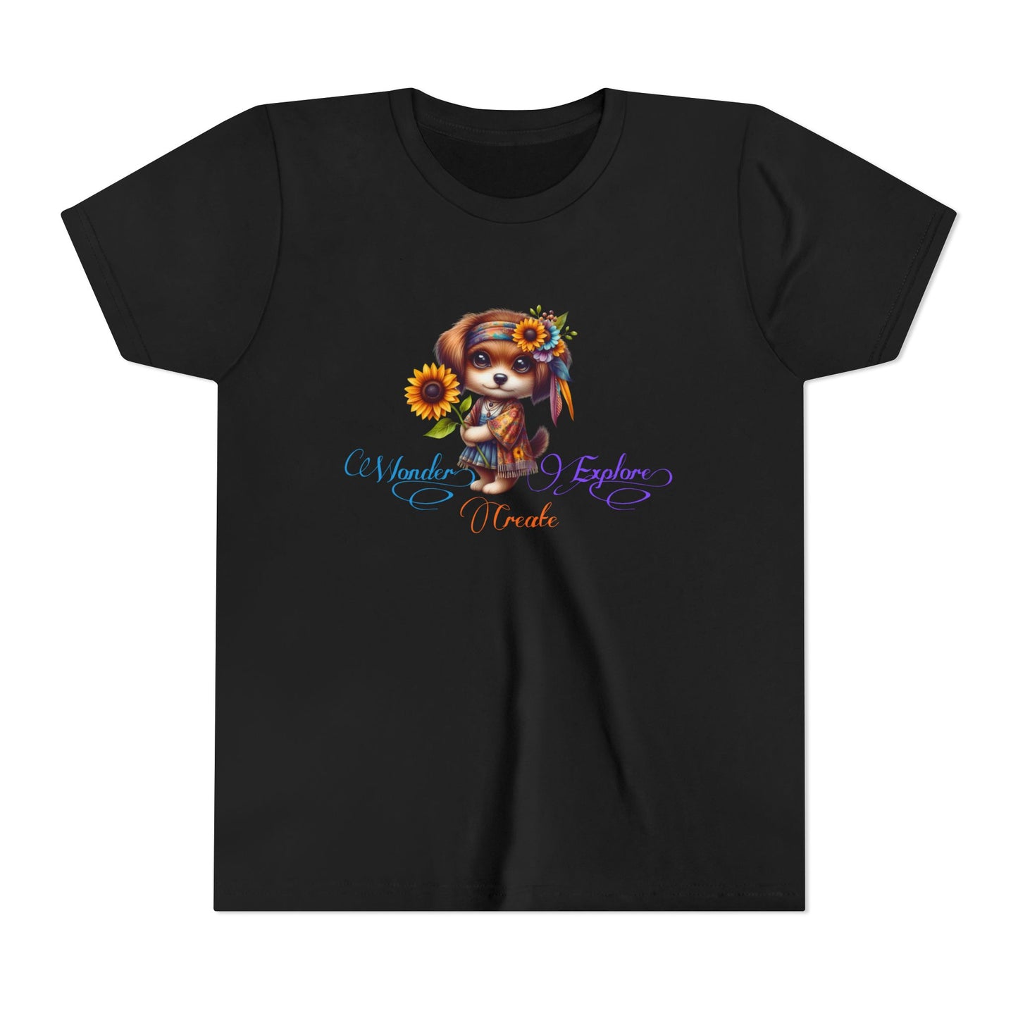 Wonder, Explore, Create Kid’s T-Shirt