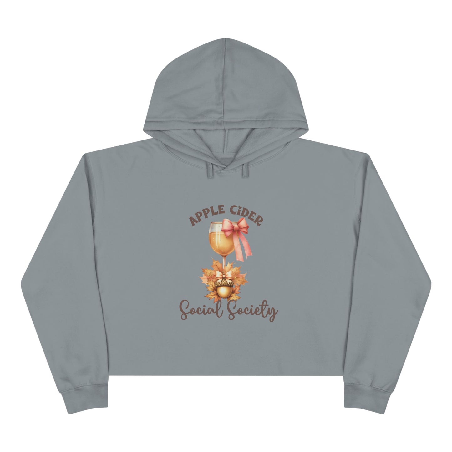 Apple Cider Social Society Crop Hoodie