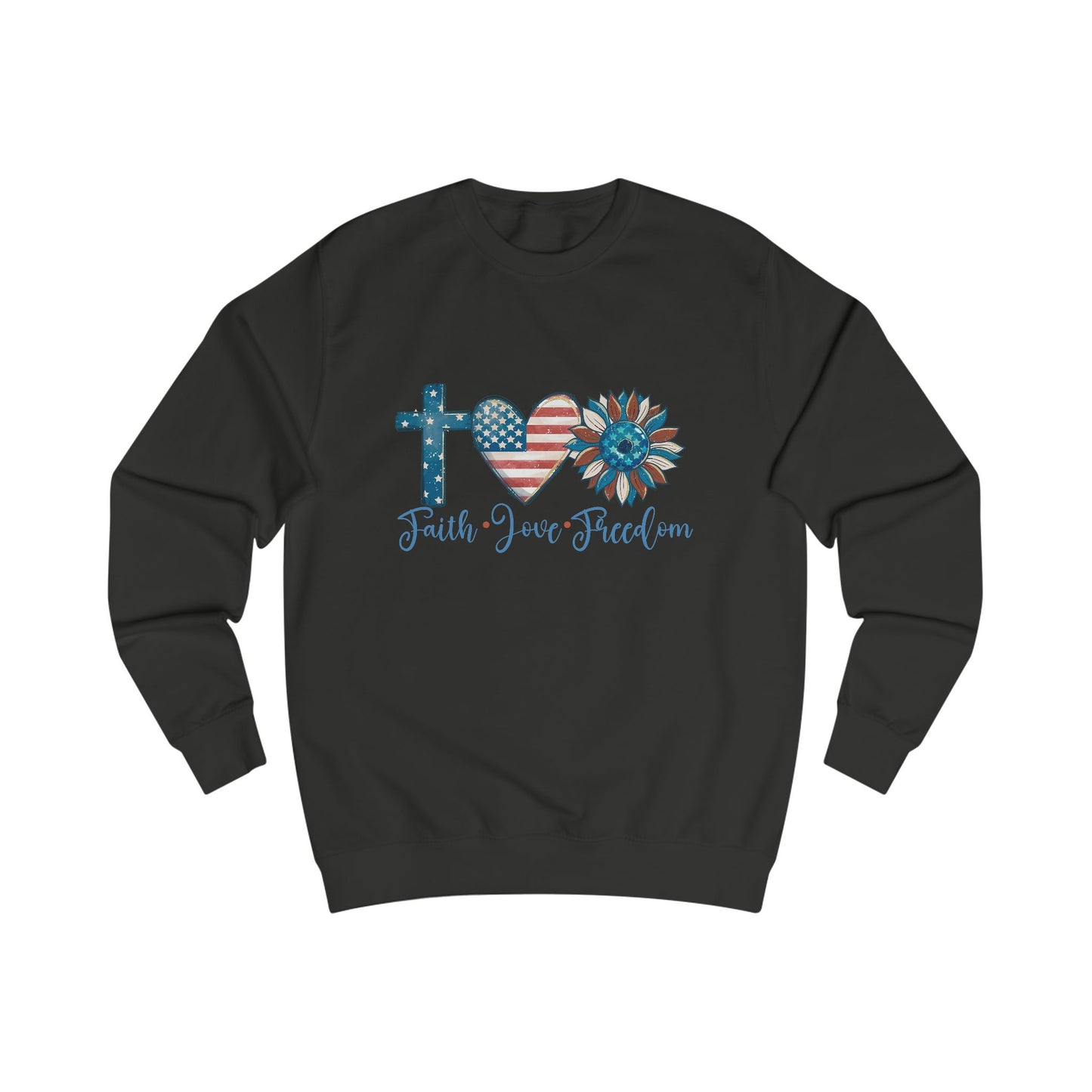 Faith Love Freedom Crewneck Sweatshirt