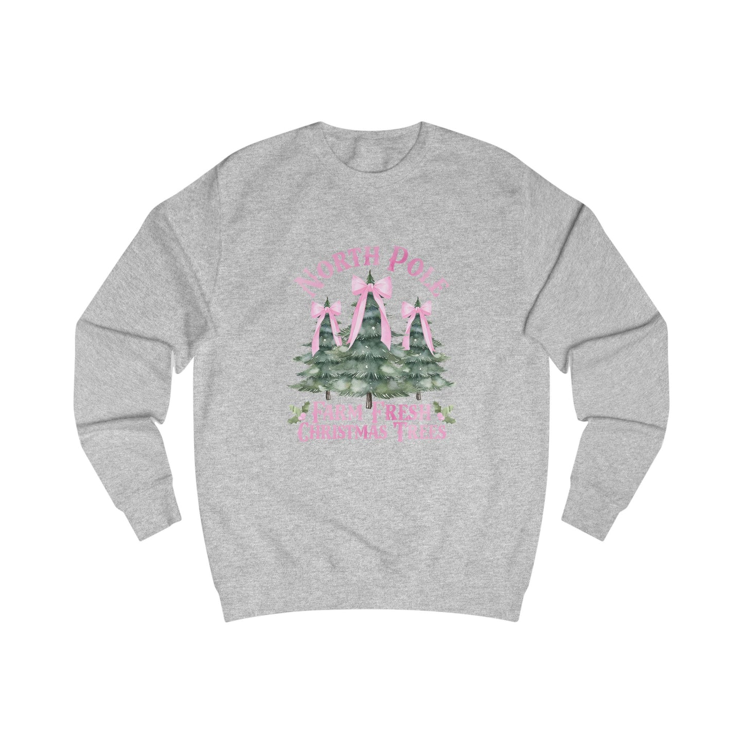 North Pole Christmas Trees Crewneck Sweatshirt