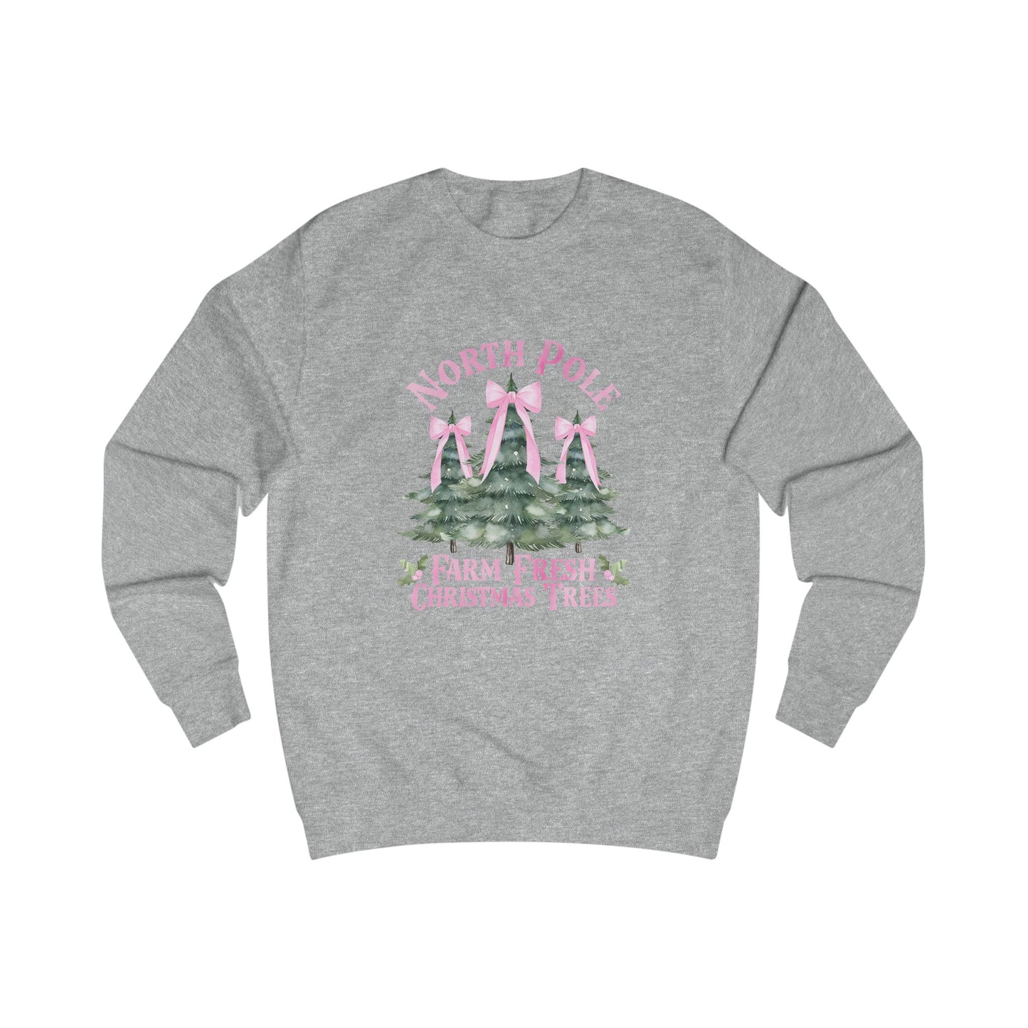 North Pole Christmas Trees Crewneck Sweatshirt
