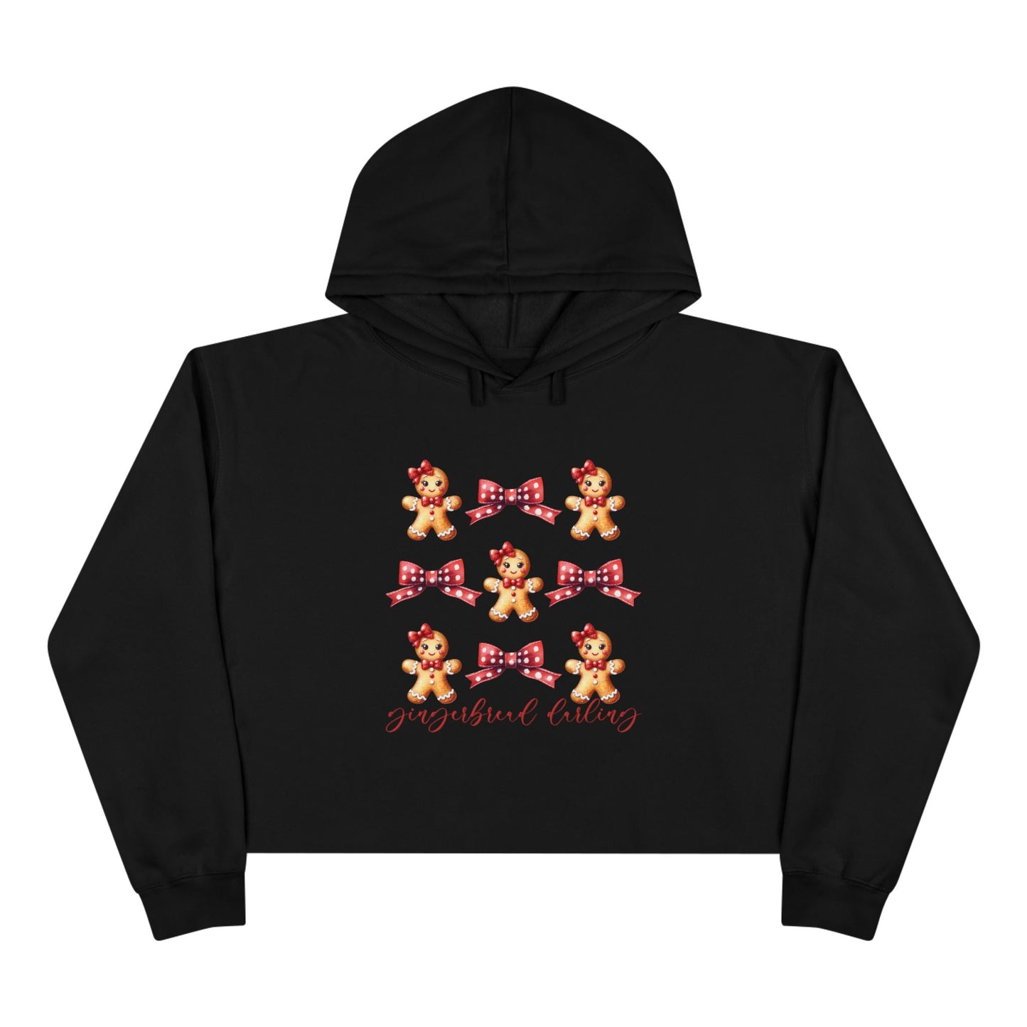 Gingerbread Darling Crop Hoodie