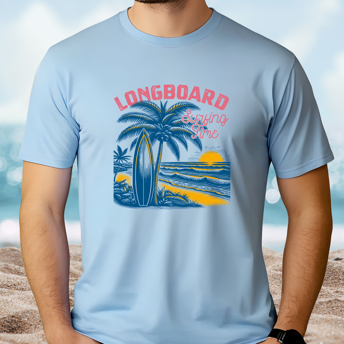 Longboard Surfing T-Shirt