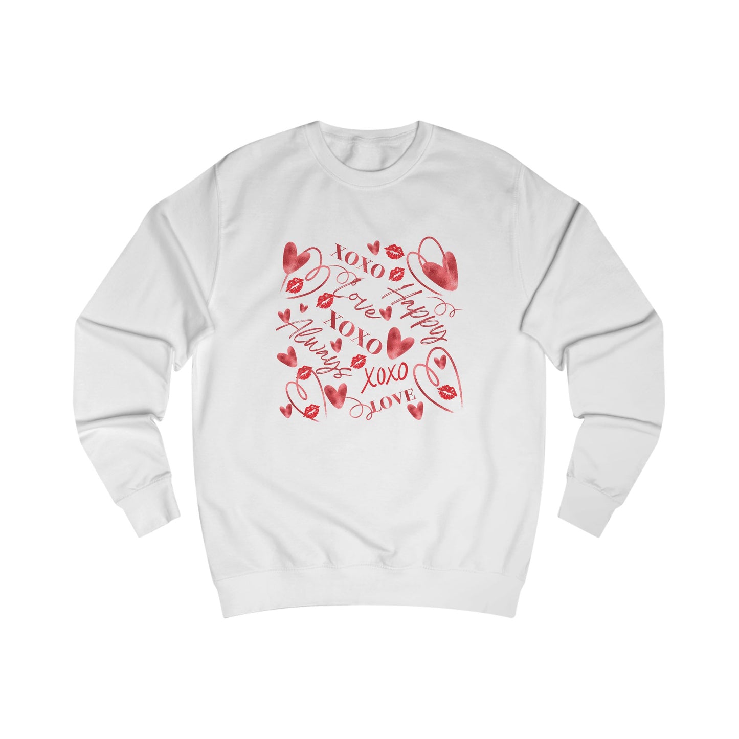 Valentine Word Art Crewneck Sweatshirt
